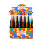 TINYMILLS 24 Pcs Color Blocks Brick 2 in 1 Stackable Stacking Crayon with Extra Stamper Topper, Kids Party Favors, Goodie Bag St