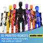 DANONI Titan13 Robot Action Figure Lucky Robot 13 Action Figures  Creative 3D Printed Action Figure  Multi Jointed Action Figures Desktop Decorations for Kids mature-themed (Red 1pc)
