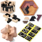 Yilloog 11 Pcs Metal Puzzle Bulk IQ Brain Teaser Puzzles for Games Educational Wooden and 3D Puzzles Unlock Interlock Box Easter