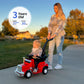 Outfunny 3-In-1 Ride On Push Car For Toddler With Handle, Toddler Ride On Toy For Girls Aged 1-3, Stroller Sliding Walking Car W