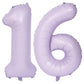 40 In Matte Purple Number Balloons Helium Foil Mylar Balloon Birthday Party Banquet Decoration Digital 16