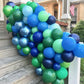 FunHot Blue and Green 35pcs Confetti and Latex Balloons for Boys Birthday, Baby Shower, Dinosaur Theme Party Supplies