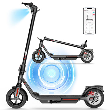 Sisigad Electric Scooter Adults Peak 500W Motor, 8.5'' Solid Tires, 19Mph Speed, Long Miles Range, Scooters For Adults, Foldable