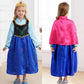 Itvti Princess Anna Costume For Girls Halloween Carnival Fancy Dress For Cosplay, Blue, 7-8 Years(Tag 150)