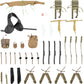 Sixpoints 8 Set 1/6 Scale Camo Military Uniforms Suit & Lots Harness Bag Accessories Fit For 12'' Gi Joe Ultimate Soldier Male M