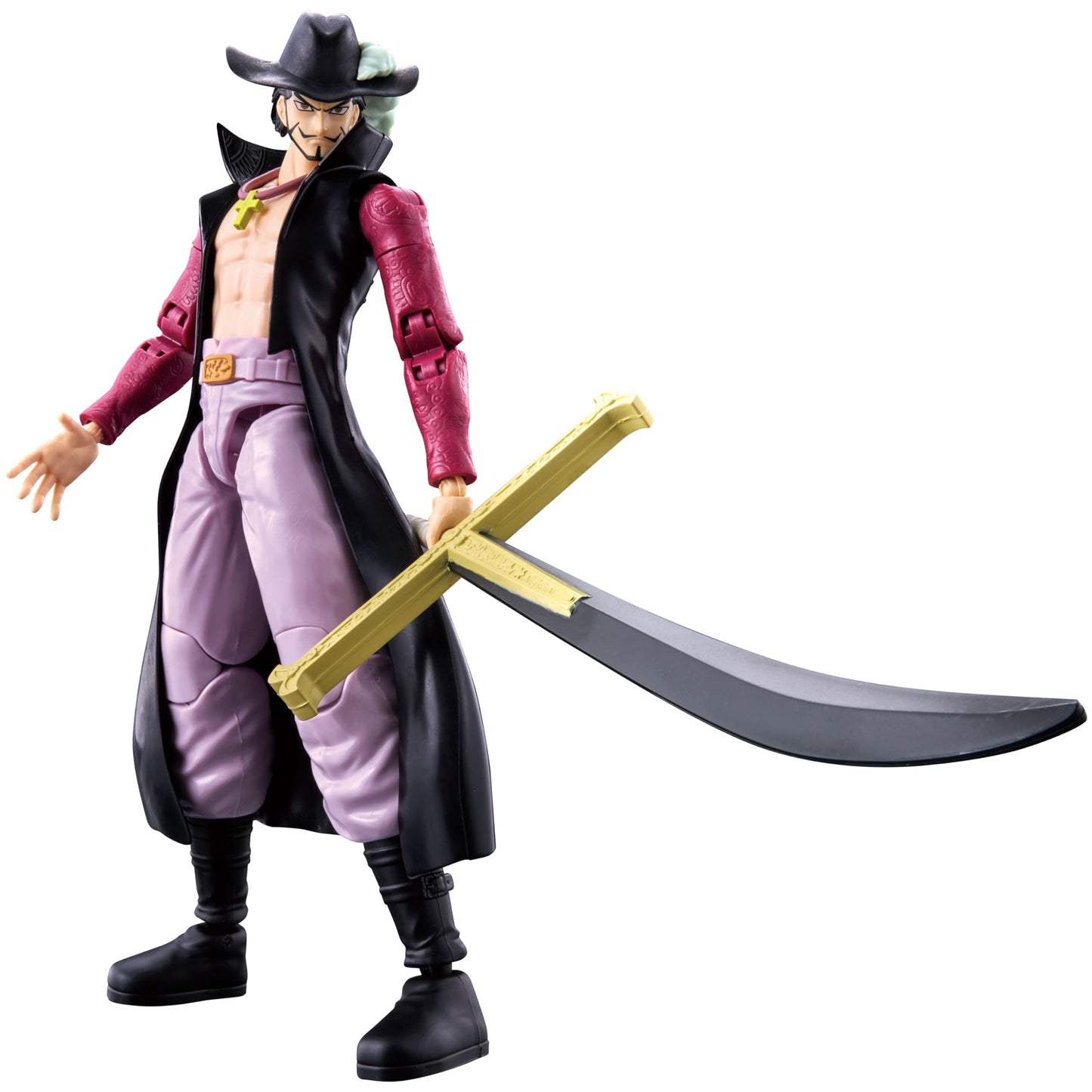 ANIME HEROES Dracule Mihawk Action Figure - Model 37053 - PVC Material - One Piece Collection