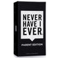 Never Have I Ever Card Game - Parent Edition  Fun and Engaging mature-themed Party Games for Game Night  Date Night  or Vacation  Includes Hilarious and Relateable Prompts for Couples with Kids  Ages 17+