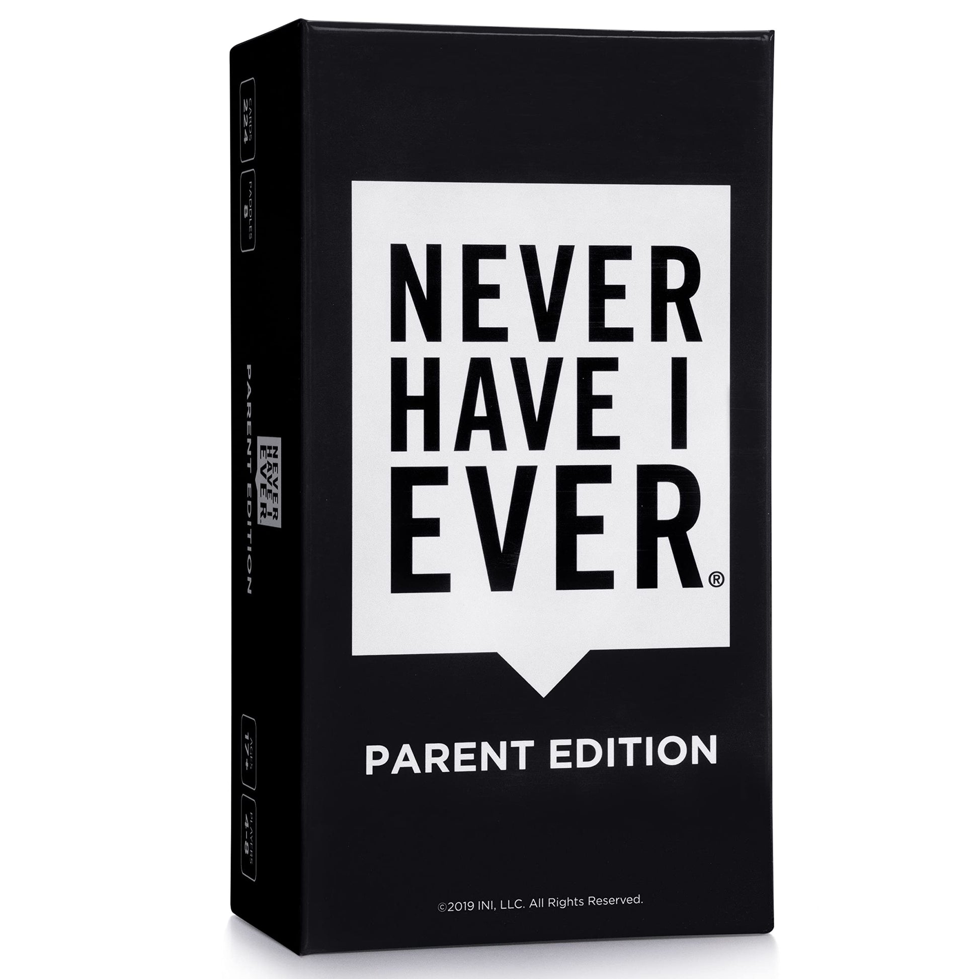 Never Have I Ever Card Game - Parent Edition  Fun and Engaging mature-themed Party Games for Game Night  Date Night  or Vacation  Includes Hilarious and Relateable Prompts for Couples with Kids  Ages 17+