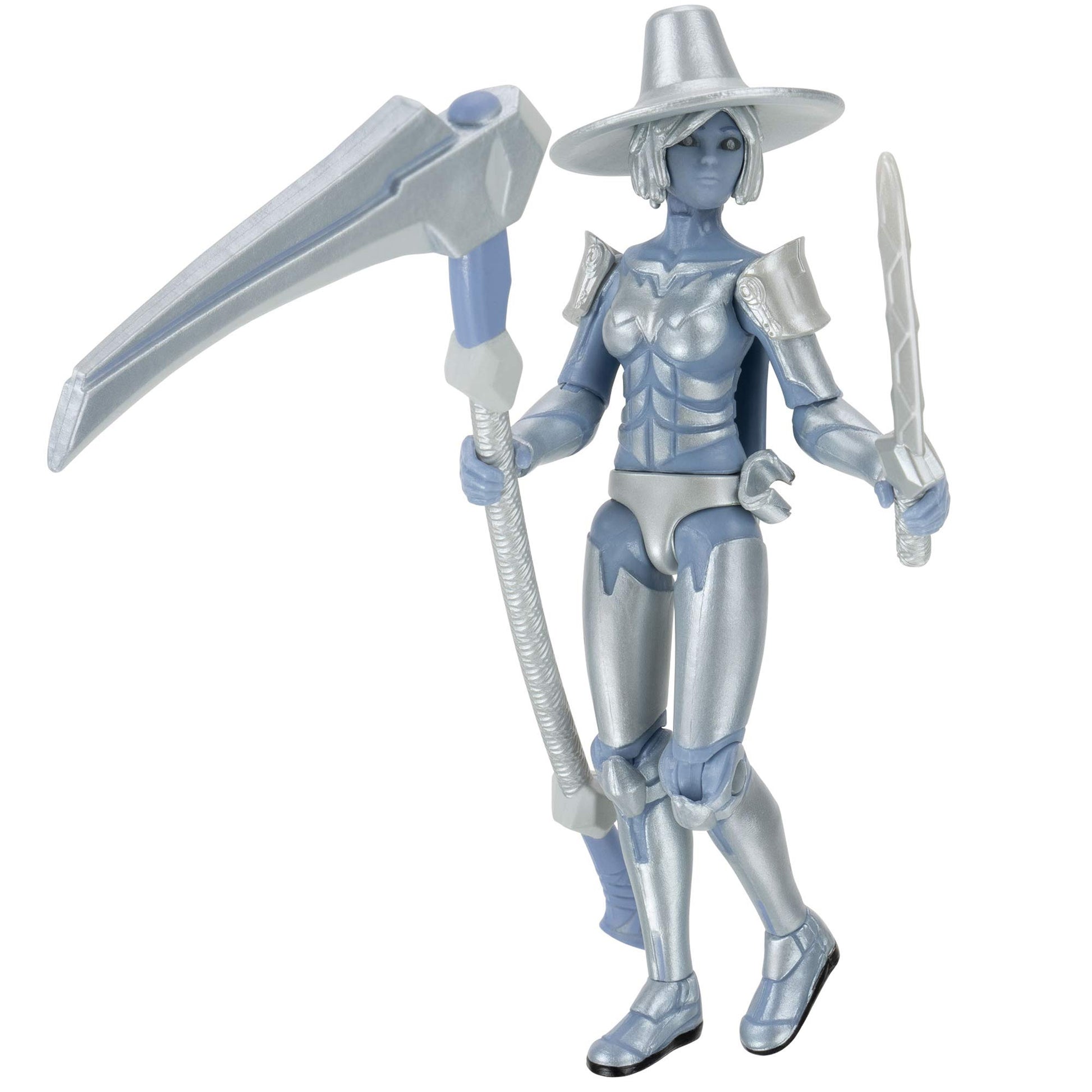 Roblox Imagination Collection - Aven  The Silver Warrior Figure Pack [Includes limited availability Virtual Item]