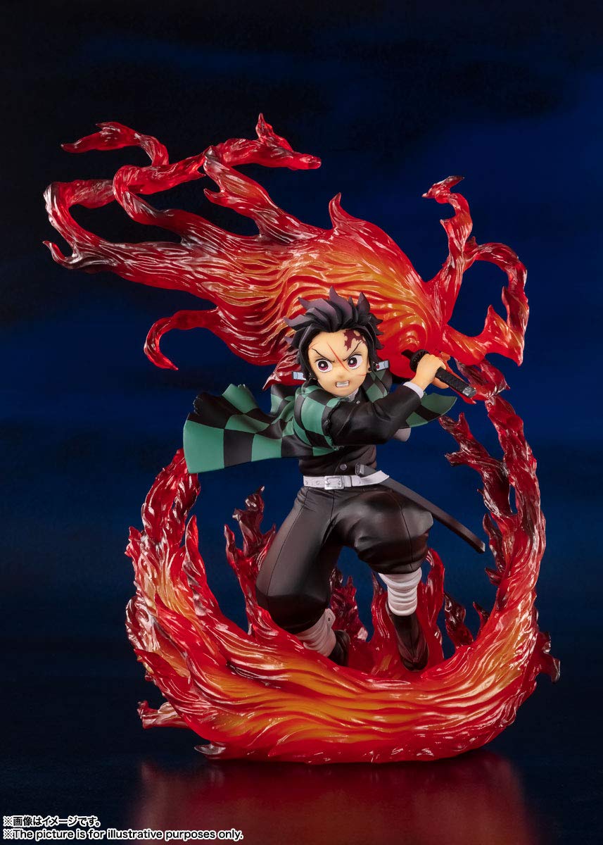 Tamashii Nations - Demon Slayer: Kimetsu No Yaiba - Kamado Tanjiro Hinokami Kagura, Bandai Spirits Figuartszero Collectible Stat