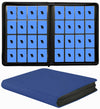 16 Pocket Card Binder  1000+ enhanced Zip Trading Card Binder  Double Sided Pocket Card Binder Album  Ringless Card Folder for MTG  TCG  Sports Card (Blue  16Pockets)