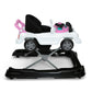 Delta Children Jeep Classic Wrangler 3-in-1 Activity Walker, Music & Lights, Push Walker & Rolling Car Toy, White/Pink