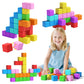 Veneibe Magnetic Blocks Large  56PCS 1.42in Magnetic Building Blocks for Kids Ages 4-8  STEM Sensory Travel Autism Montessori Toys for Toddlers  Learning Construction Magnetic Cubes for Birthday Gift