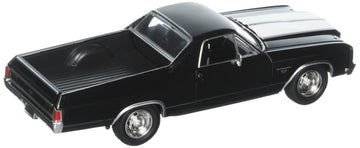 Chevrolet 1/25 El Camino SS Model Car Toy - Black & Light Blue, Metal, Medium, Model 71883A