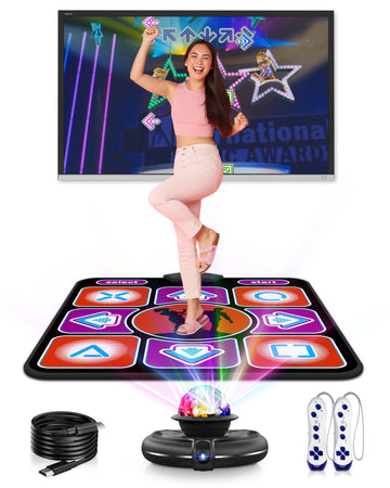 Acelufly Dance Mat, Electronic Dance Mat For Tv With Camera, Non-Slip Dance Mat For Girls, Birthday Gifts Dance Game Mat For Kid