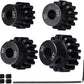 Hardened Steel Upgrade Pinion Gear Set: 13T 14T 15T 16T Fit 5Mm Rc Motor Shaft (Work With Steel Spur Gears) For Rc Vehicles, Set