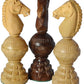 Chessbazar Chess Set Globe Design King 5' 32 Wooden Weighted Handmade Chess Pieces By