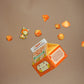 1985 Games Orange Kawaii Cat Dice Set - Milk Carton-Inspired Dice For Dnd | Ttrpgs & Tabletop Roleplaying