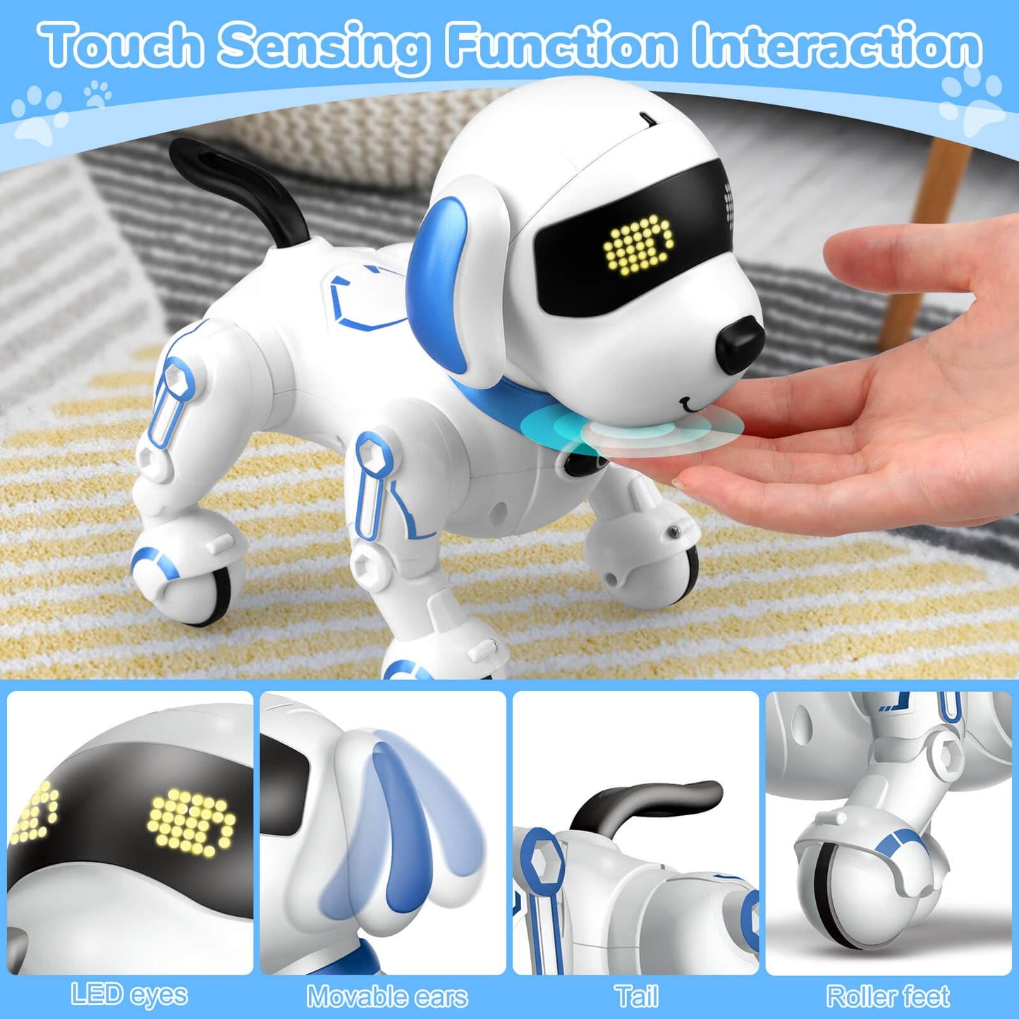 Britik Robot Dog Toys For Kids 8 9 10 11 12, Remote Control Dogs, Robot Dog For Kids 8-12, Pet Robotic, Electric Dog Toy, Roboti