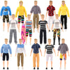 Sotogo 27 Pieces Doll Clothes And Accessories For 12'' Boy Doll Includes 12 Sets Casual Clothes, Career Jacket,Pants Outfits,Sho
