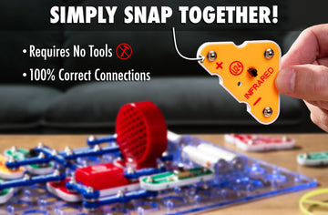 Snap Circuits Light Electronics Exploration Kit | Over 175 Exciting Stem Projects | Full Color Project Manual | 55+ Snap Circuits Parts | Stem Educational Toys For Kids 8+,Multi