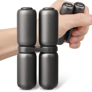 Handheld Fidget Hand Roller Toy For Kids Adults, Metal Fidget Spinner, Portable Hand Grip Strengthener, Compact Silence Stress Relief Hand Exercise Tool For Office Travel Classroom(Alloy Metal Black)