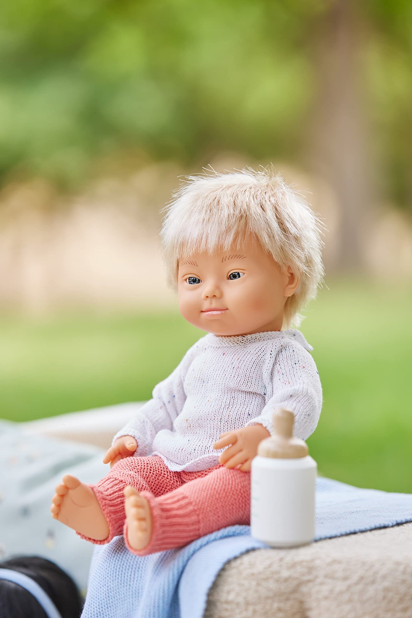 Miniland Clothes For Dolls 15'' Knitted Outfit Sweater & Trausers - Eco, Made In Spain, Quality, Role Play, Educational