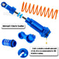Brcatwpark Big Bore Rc Shock Absorber Upgrades - Front & Rear Mixed Alloy Shocks Navy Blue For Slash/Stampede,Bandit & Rustler 2