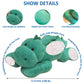 ronivia Weighted Dinosaur Plush Toy, 11.8" Green Stuffed Animal, Soft Plush Material, Model ronivia2558