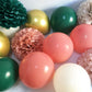 Birthday Decorations For Women Girls With Emerald Green Dusty Rose Pink Balloons Rustic Banner And Happy Birthday Floral Cake To