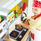 Hape E3177 Deluxe Game Kitchen With Microwave, Coffee Maker, Refrigerator, Oven, Hob With Frying Pan Fun With Many Accessories, From 3 Years, L: 34.9, W: 11.7, H: 35.4 Inch