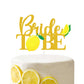 Festiko Lemon Bride To Be Cake TopperGold Glitter, Bridal Cake Toppers, Bachelorette Cake Topper, Bridal Shower Cake Topper, Br