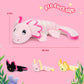 Ikasa Mommy Axolotl Stuffed Animal Mom And Baby Plush Toy, Cute 20.5'' Soft Small Mama Family Set Cuddly Toys With Little Mini B