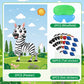 Pin The Tail On The Zebra Party Games For Kids Wild Animal Birthday Party Decorations, For Jungle Safari Party Decorations Zoo Party Supplies For Boys Girls, Large Zebra Poster With 56 Tail Stickers