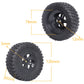 Hobbyfire Height 4.72 inches (120mm) 1/10 Short Course Truck Tires and Wheel Rims 12mm Hex with Foam Inserts for for All Terrain
