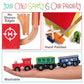 Kipipol Wooden Train Set - 69 Pcs Track & Trains for Kids Age 3+ - Premium Wood Construction - Compatible with Thomas, Brio, IKEA