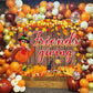 Friendsgiving Banner Backdrop Happy Thanksgiving Friends Giving Photography Backgound Friendsgiving Pumpkin Harvest for Fall Par