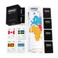 The World Game - Geography Card Game - Educational Games For Kids, Family And Adults - Cool Learning Gift Idea For Teenage Boys & Girls 8-12 With Map