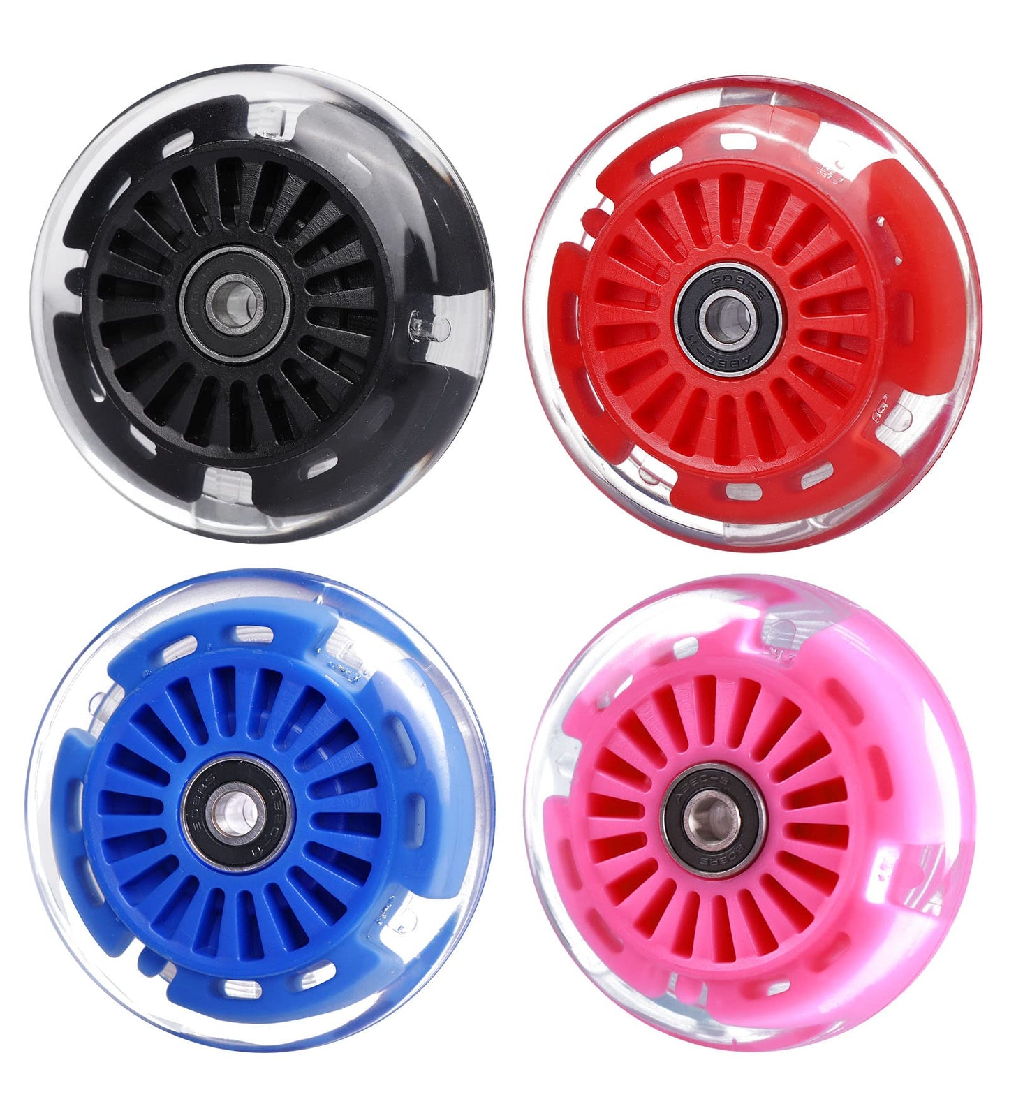 Gladeer 90Mm Wiggle Car Polyurethane Replacement Wheels Set Upgrades For Plasmacar Ride-On Toys Wiggle Car Replacement Wheels, 4