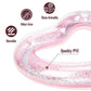 Moko Inflatable Pool Floats For Adults, Clearance Bachelorette Party Decorations Heart Shaped Swim Ring Summer Swimming Tube Water Fun Beach Wedding Pool Toys Swimming Circle - Glitter Pink
