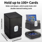 Sooez Deck Card Box for MTG with Dice Storage, 100+ Deck Case Boulder, Perfect Deck Holder for MTG Commander, Purple