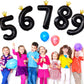 Gifloon Black Number 7 Balloon With Crown, Large Number Balloons 40 Inch, 7Th Birthday Party Decorations Supplies 7 Year Old Bir
