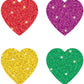 Carson Dellosa 440 Heart Stickers, 4 Sticker Sheets of Glitter Stickers, Valentines Stickers for Valentines Day Crafts, Scrapboo