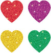 Carson Dellosa 440 Heart Stickers, 4 Sticker Sheets of Glitter Stickers, Valentines Stickers for Valentines Day Crafts, Scrapboo
