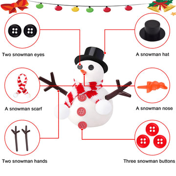 Do You Want To Build A Snowman,2 Pack Large-Capacity Slime Kit With Snowman Accessories,Build, Melt & Rebuild Fun,Desk Toy For K