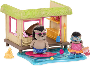 Li'L Woodzeez Animal Figurine Playset & Accessories - Tiki Hut Playset