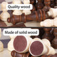 Hellpnoom Wooden Chess Pieces, Tournament Staunton Wood Chessmen Pieces Only, 3 Inch King Figures Chess Game Pawns Figurine Piec