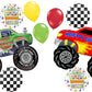 Monster Truck Birthday Party Supplies and Balloon Bouquet Decorations