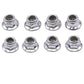 Blomiky 8 Pack 9125 Scew Lock nut 25-WJ02 Spare Part for 9125 9155 9156 RC Car RC Truck 9125 Locknut 2