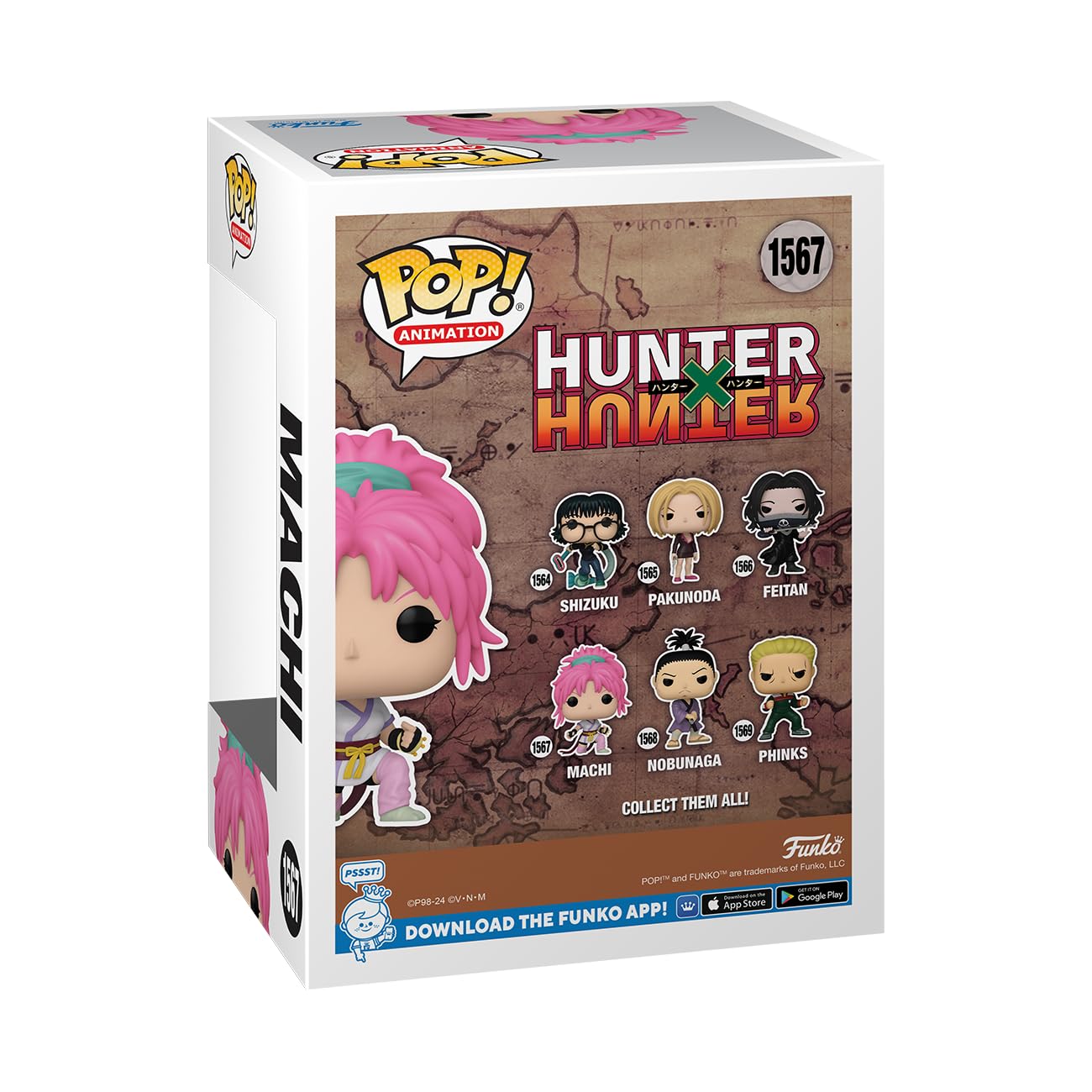 Funko Pop! Animation: Hunter X Hunter - Machi Komacine - Hunter X Hunter (Hxh) - Collectable Vinyl Figure - Gift Idea - Official Merchandise - For Kids & Adults - Anime Fans
